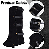 Imitation Leather & Iron Boot Cover AJEW-WH20005-21B-6
