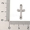 201 Stainless Steel Connector Charms STAS-S146-08P-3