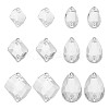 80Pcs 6 Style Irregular Rhombus & Teardrop Glass Sew On Rhinestone GLAA-GO0001-16-1