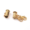 Alloy Magnetic Slide Lock Clasps X-PALLOY-YW0001-18G-2