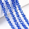 Electroplate Glass Beads Strands EGLA-A034-T4mm-A32-4