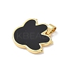Brass Resin Pendants KK-L239-069G-2