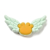 Wing Food Grade Eco-Friendly Silicone Focal Beads LS-SIL-C004-01B-1