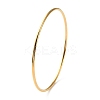 Ion Plating(IP) 304 Stainless Steel Simple Plain Bangle for Women BJEW-F461-01B-G-2
