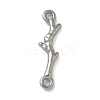 Anti-Tarnish 304 Stainless Steel Branch Connector Charms STAS-Q334-62P-1