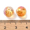 Full Rainbow Plated Glass Beads EGLA-P059-02B-FR02-3