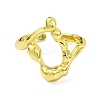 Brass Open Cuff Ring RJEW-B051-17G-2
