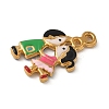 304 Stainless Steel Enamel Pendants STAS-Z153-07G-02-2