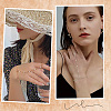 2Pcs 2 Colors Alloy Satellite Chains Finger Ring Bracelets for Women BJEW-CY0001-09-4