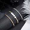4 Strands 2 Colors Electroplate Non-magnetic Synthetic Hematite Beads Strands G-NB0002-67-4