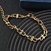 304 Stainless Steel 8 Link Chain Bracelets SA-CBA2696-09G-3