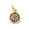 Brass Micro Pave Cubic Zirconia Charms KK-M283-25D-02-1