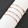 Brass Cable Chain Necklaces for Women NJEW-D302-19RG-1