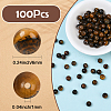 100Pcs Round Natural Tiger Eye Beads G-SP0001-21B-2