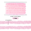 10M 10% Spandex 90% Polyamide Layered Pleated Lace Ribbon OCOR-GA0002-42B-2