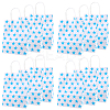 Kraft Paper Star Printed Bags with Handles ABAG-WH20013-08D-1