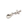 Cross 304 Stainless Steel Pendant Decorations HJEW-JM03574-4