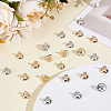300Pcs 2 Colors Plastic Bead Cap Pendant Bails KY-ME0003-10-5