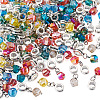 105Pcs 7 Colors Glass European Dangle Charms PALLOY-TAC0221-3
