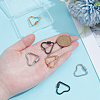 6Pcs 3 Colors 304 Stainless Steel Screw Carabiner Lock Charms STAS-UN0064-05-2