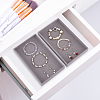 Rectangle Velvet Jewelry Display Trays for Rings ODIS-WH0113-14B-5