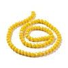 Electroplate Opaque Solid Color Glass Beads Strands EGLA-A034-P2mm-L02-2