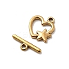 304 Stainless Steel Toggle Clasps STAS-B102-08D-2