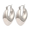 Non-Tarnish 304 Stainless Steel Hoop Earrings for Women EJEW-G358-07P-1