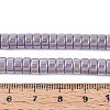 AB Color Plated Opaque Glass Beads Strands LS-GLAA-T026-3x6mm-P15-4