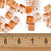 Spray Painted Glass Seed Beads SEED-A034-01C-4