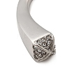 Crystal Rhinestone Simple Thin Open Cuff Bangle BJEW-F443-01P-3