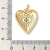 Rack Plating Brass Micro Pave Cubic Zirconia Pendants KK-K377-37G-3