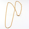 PVD Vacuum Plating 201 Stainless Steel Curb Chains  Necklaces NJEW-R063-39G-2