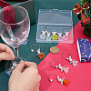 12Pcs 6 Colors Glass Wine Glass Charms AJEW-SC00008-3