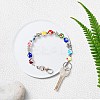 1Pc Glass Keychain HJEW-SC0002-29-6