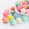 Solid Chunky Bubblegum Acrylic Ball Beads SACR-R835-14mm-M-1