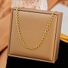 4MM 304 Stainless Steel Heart Link Chain Necklaces for Women X-NJEW-G179-06G-1