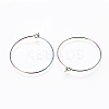 Ion Plating(IP) 304 Stainless Steel Hoop Earring Findings LS-STAS-G201-07B-M-2