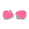 304 Stainless Steel Enamel Pendants STAS-M308-16P-02-2