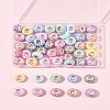 50Pcs 10 Colors Opaque Resin European Beads RESI-FS0002-19-8