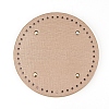 PU Leather Flat Round Bag Bottom FIND-PH0016-001B-1