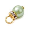 Imitation Pearl Acrylic Charms PALLOY-JF03324-01-4