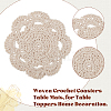 Handmade Cotton Lace Cup Coasters AJEW-GF0008-84A-6