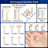 316 Surgical Stainless Steel Flat Head Pins FIND-SP0003-58-2