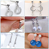 150Pcs 202 Stainless Steel Ball Stud Earring Findings STAS-SP0001-52A-P-6