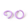 Spray Painted Iron Open Jump Rings IFIN-F149-F14-2