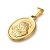 201 Stainless Steel Pendants STAS-U053-08A-G-2