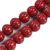 Synthetic Coral Carved Beads Strands CORA-M001-15-1