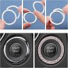 18Pcs 6 Colors Self Adhesive Zinc Alloy with Rhinestone Car Stickers DIY-FH0002-73-2