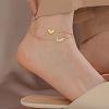 Stainless Steel Charm Anklets for Women WG18C2B-03-1